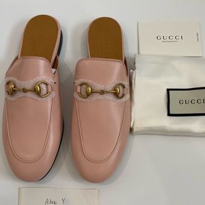 Gucci Princetown Pale Perfect Pink size 35.5 NEW